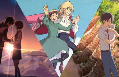 Your Name, Howl's Moving Castle, and A Whisker Away 